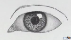 طراحی چشم با سیاه قلم | طراحی چشم | آموزش طراحی چشم هایپر رئالیسم | طراحی چشم مرد