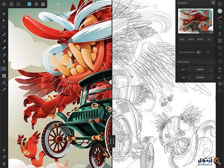 بهترین برنامه های طراحی رایگان و پرداختی برای هنرمندان موبایل (iOS + Android) | نقاشی دیجیتال