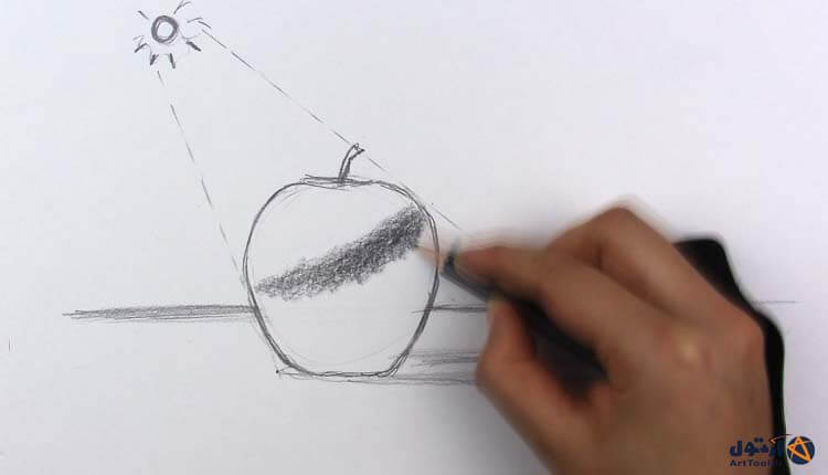 گام به گام طراحی سایه برای مبتدیان | آموزش طراحی مداد | سیاه قلم