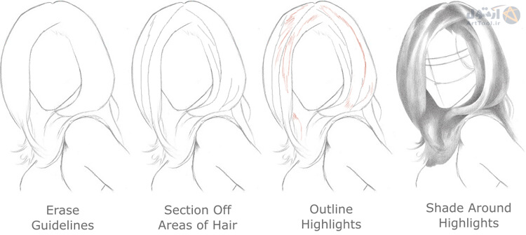 آموزش طراحی مو رئال - چهار روش ساده | طراحی مو هایپررئال | آموزش نقاشی مو مبتدی