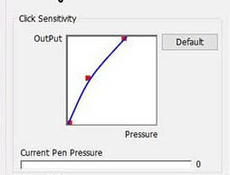تنظیمات حساسیت به فشار قلم نوری xp-pen deco pro