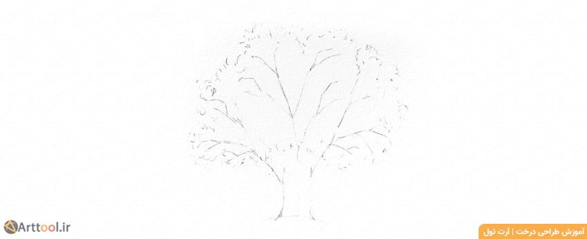طراحی تاج و برگ درخت بلوط