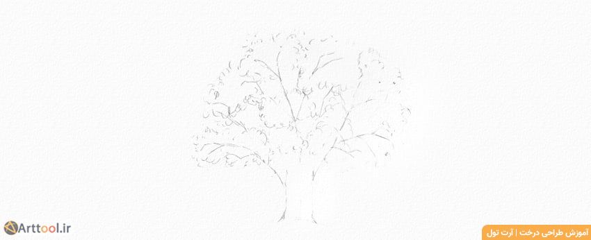 طراحی تاج درخت بلوط