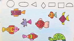 آموزش نقاشی کودک و ماهی